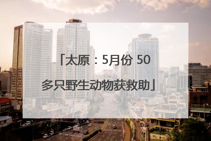 太原：5月份 50多只野生动物获救助
