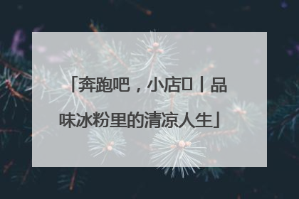 奔跑吧，小店㊴丨品味冰粉里的清凉人生
