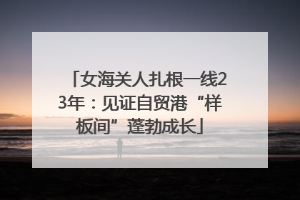 女海关人扎根一线23年：见证自贸港“样板间”蓬勃成长