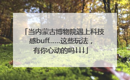 当内蒙古博物院遇上科技感buff……这些玩法，有你心动的吗↓↓↓