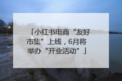 小红书电商“友好市集”上线，6月将举办“开业活动”