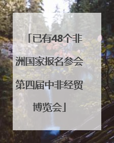 已有48个非洲国家报名参会第四届中非经贸博览会