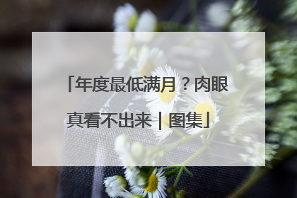 年度最低满月？肉眼真看不出来｜图集