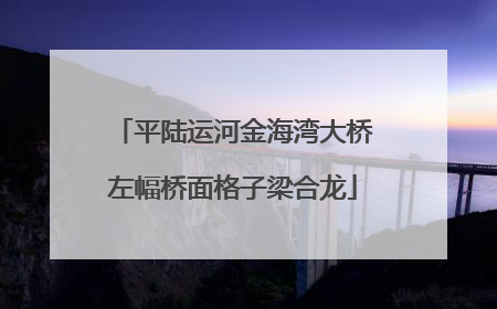 平陆运河金海湾大桥左幅桥面格子梁合龙