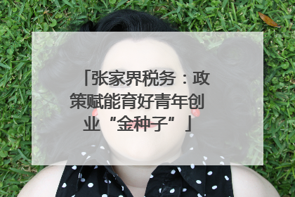 张家界税务：政策赋能育好青年创业“金种子”