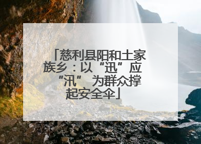 慈利县阳和土家族乡：以“迅”应“汛” 为群众撑起安全伞