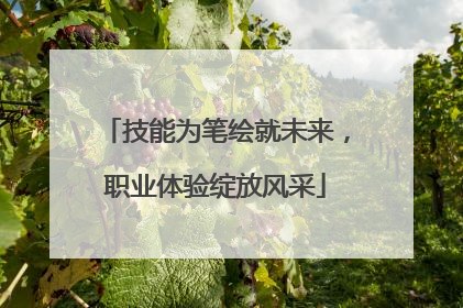 技能为笔绘就未来，职业体验绽放风采