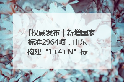 权威发布｜新增国家标准2964项，山东构建“1+4+N”标准化创新发展新格局