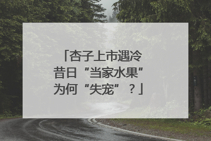 杏子上市遇冷 昔日“当家水果”为何“失宠”？