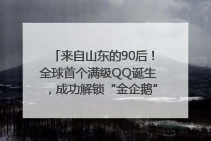 来自山东的90后！全球首个满级QQ诞生，成功解锁“金企鹅”，是继承父亲账号
