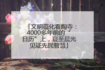 文明蕴化看陶寺：4000多年前的“日历”上，夏至晨光见证先民智慧