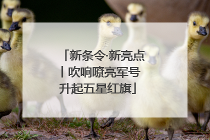 新条令·新亮点丨吹响嘹亮军号 升起五星红旗