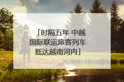 时隔五年 中越国际联运旅客列车抵达越南河内