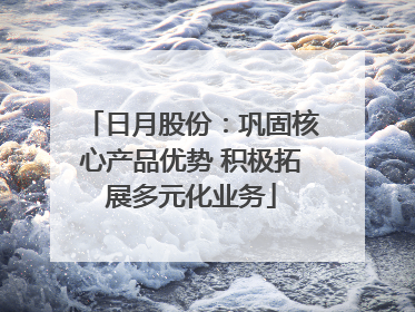 日月股份：巩固核心产品优势 积极拓展多元化业务