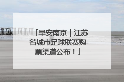 早安南京｜江苏省城市足球联赛购票渠道公布！
