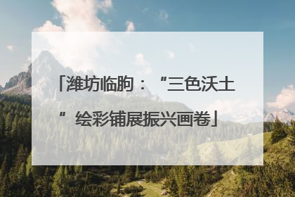 潍坊临朐：“三色沃土”绘彩铺展振兴画卷