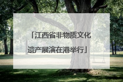 江西省非物质文化遗产展演在港举行
