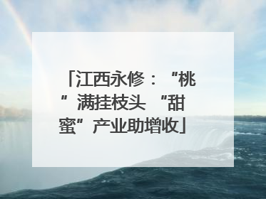 江西永修：“桃”满挂枝头 “甜蜜”产业助增收