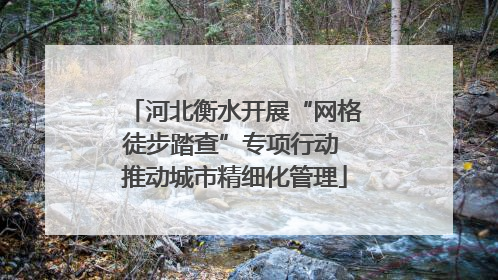 河北衡水开展“网格徒步踏查”专项行动 推动城市精细化管理