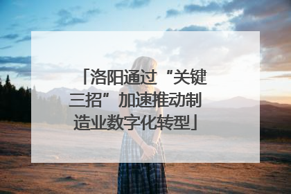洛阳通过“关键三招”加速推动制造业数字化转型