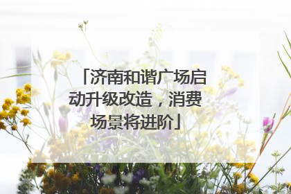 济南和谐广场启动升级改造，消费场景将进阶