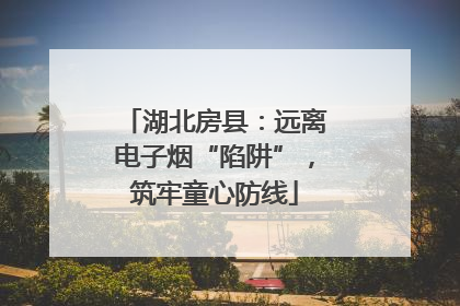 湖北房县：远离电子烟“陷阱”，筑牢童心防线