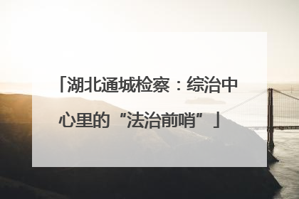 湖北通城检察：综治中心里的“法治前哨”