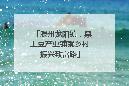 滕州龙阳镇：黑土豆产业铺就乡村振兴致富路