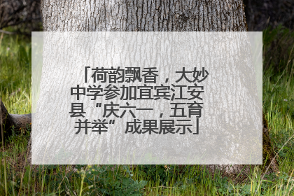 荷韵飘香，大妙中学参加宜宾江安县“庆六一，五育并举”成果展示