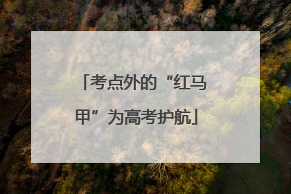 考点外的“红马甲”为高考护航