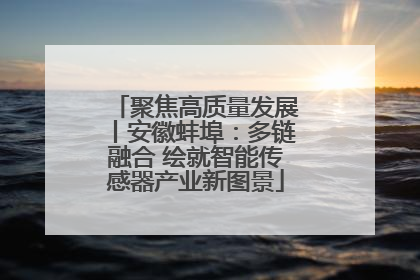 聚焦高质量发展丨安徽蚌埠：多链融合 绘就智能传感器产业新图景