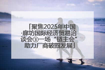 聚焦2025年中国·廊坊国际经济贸易洽谈会③一场“链主会” 助力厂商破圈发展