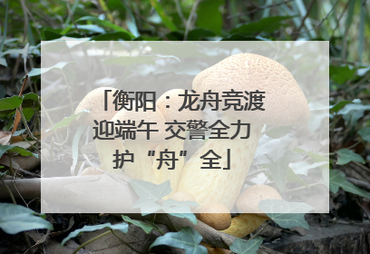 衡阳：龙舟竞渡迎端午 交警全力护“舟”全