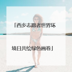 西乡志愿者世界环境日共绘绿色画卷