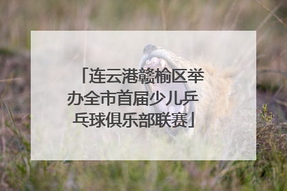 连云港赣榆区举办全市首届少儿乒乓球俱乐部联赛