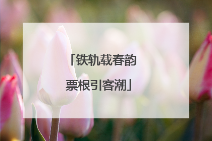 铁轨载春韵 票根引客潮
