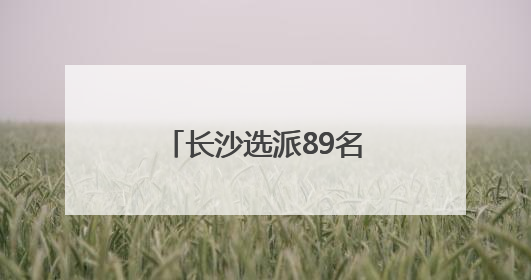 长沙选派89名干部联点服务高能级科创平台