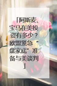 阿斯麦、宝马在美投资有多少？欧盟紧急“盘家底”准备与美谈判