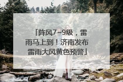 阵风7~9级，雷雨马上到！济南发布雷雨大风黄色预警