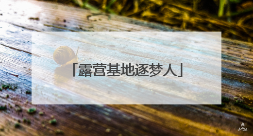 露营基地逐梦人