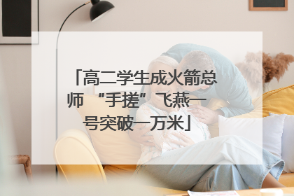 高二学生成火箭总师 “手搓”飞燕一号突破一万米