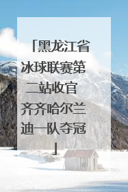 黑龙江省冰球联赛第二站收官 齐齐哈尔兰迪一队夺冠