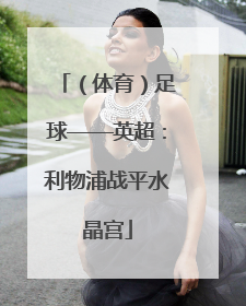 （体育）足球——英超：利物浦战平水晶宫