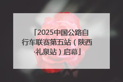 2025中国公路自行车联赛第五站（陕西·礼泉站）启幕