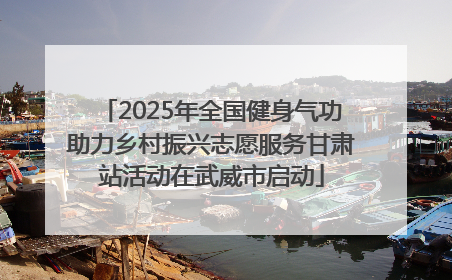 2025年全国健身气功助力乡村振兴志愿服务甘肃站活动在武威市启动