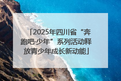 2025年四川省“奔跑吧·少年”系列活动释放青少年成长新动能