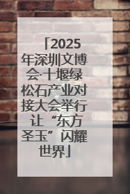 2025年深圳文博会·十堰绿松石产业对接大会举行 让“东方圣玉”闪耀世界