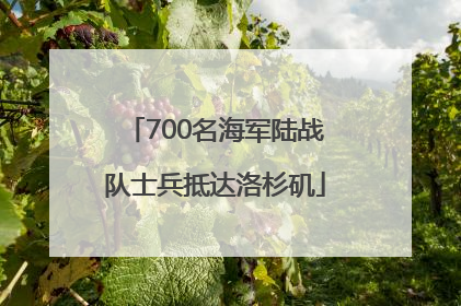 700名海军陆战队士兵抵达洛杉矶
