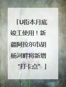 U街本月底竣工使用！新疆阿拉尔市胡杨河畔将新增“打卡点”